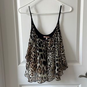 36point5 Leopard Flowy Crop Top